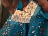 Mori Lee Madeline Gardner Blue Beaded Tulle Ball Gown - Image 3
