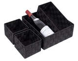 Posprica Woven Storage Baskets for Organizing, Small Black Baskets Cube Bin - Image 4