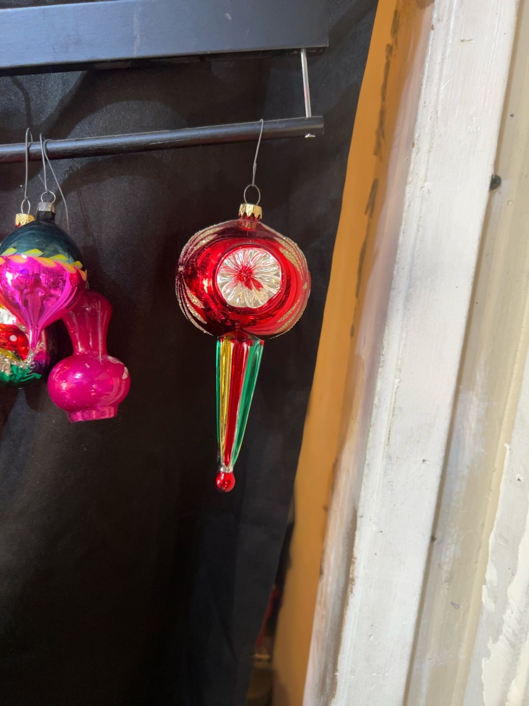 Christopher Radko Fantasia Fantasy Red & Green Reflector Ornament