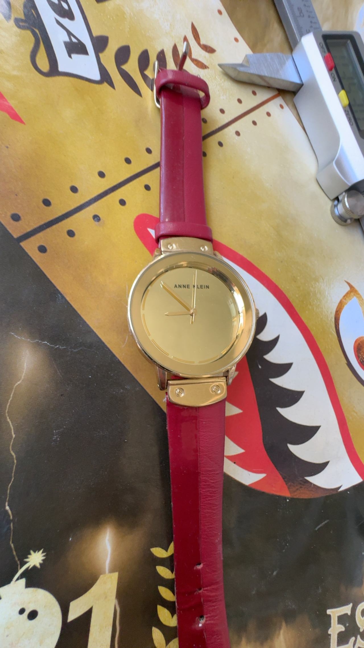 Anne Klein Women's Red Strap Analog Watch
