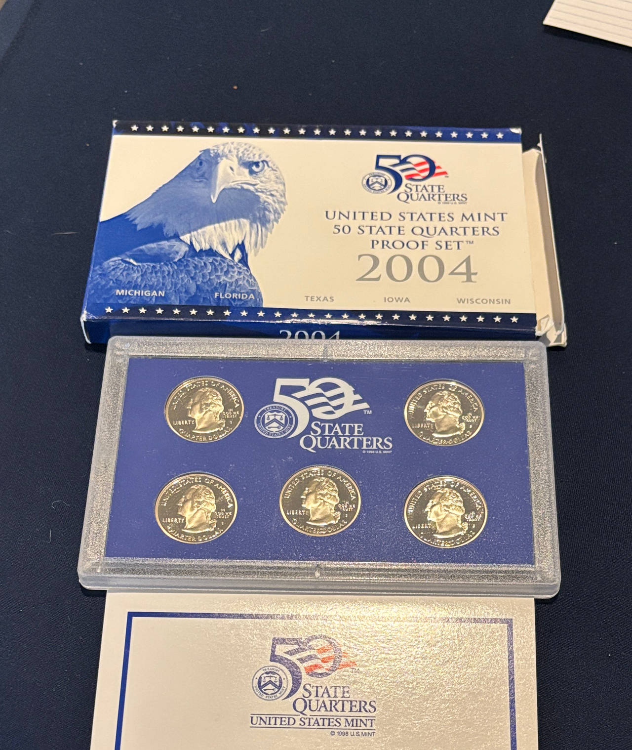 2004 United States Mint 50 State Quarters Proof Set