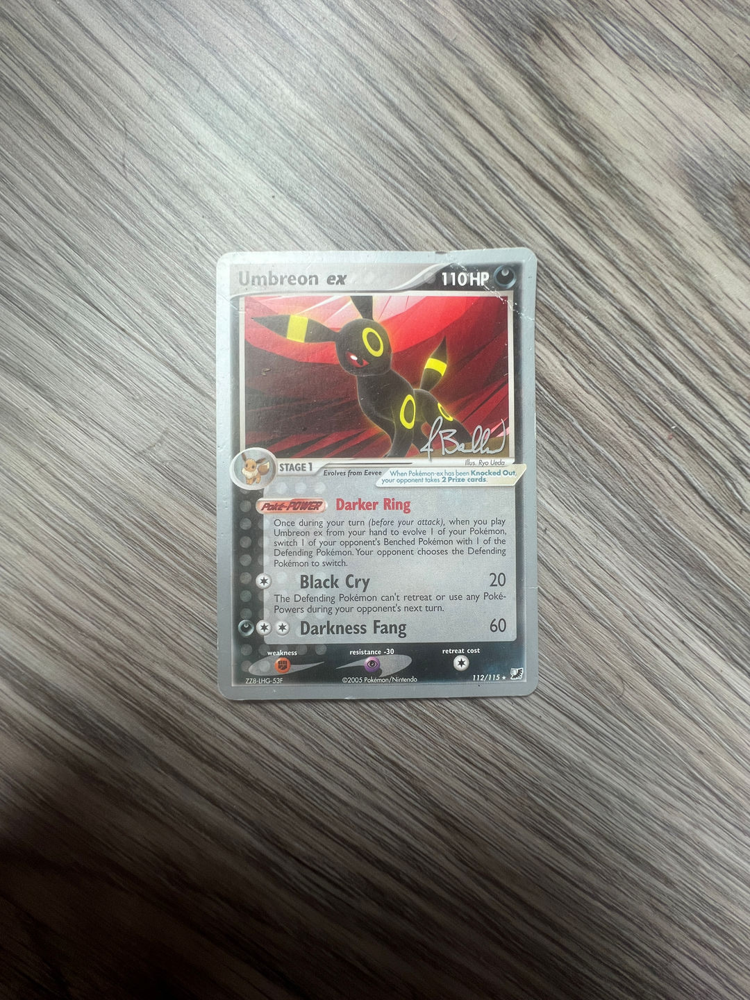 Umbreon ex Pokémon Card