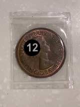 1960 New Zealand One Penny Coin E12 - Image 2