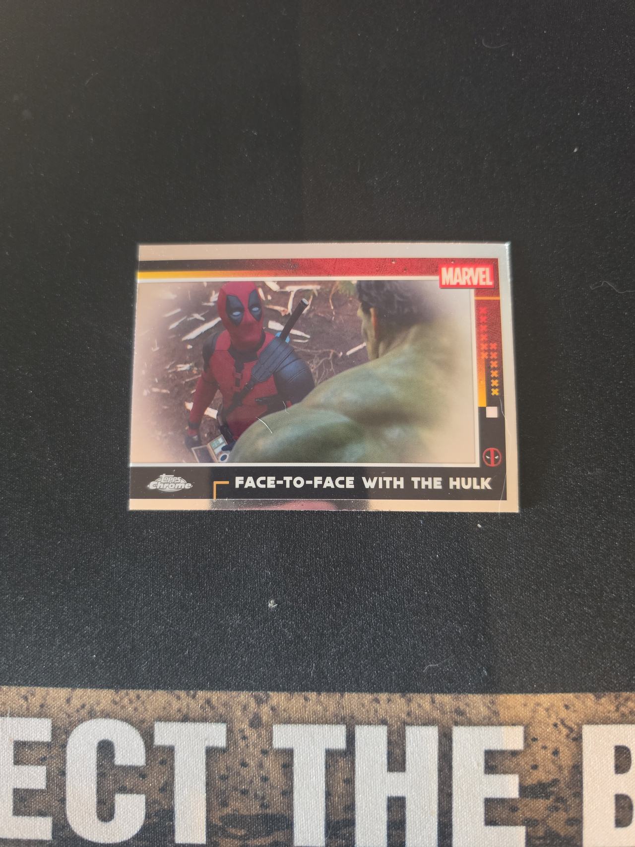 2024 Topps Chrome Marvel Deadpool #100 Face-to-Face with the Hulk