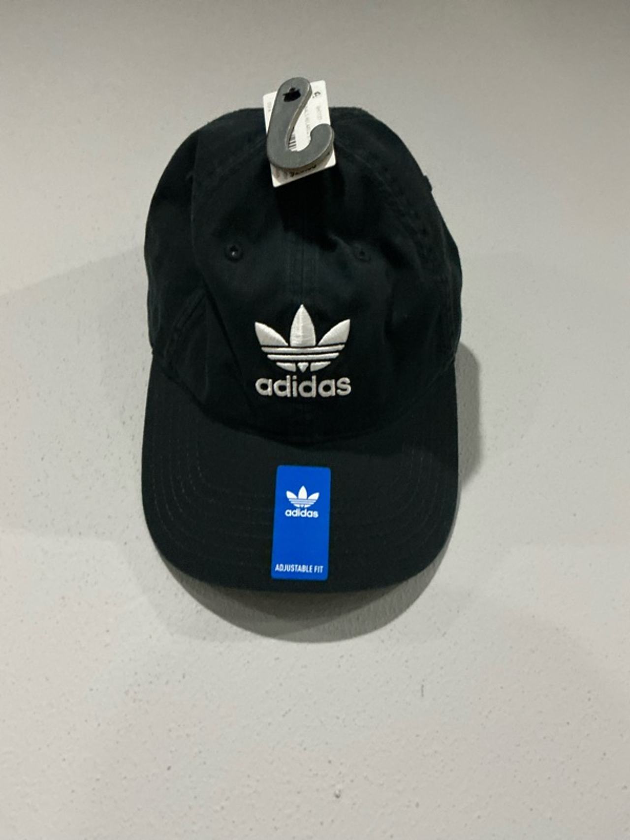Adidas Relaxed Split Trefoil Strap-Back Hat Black