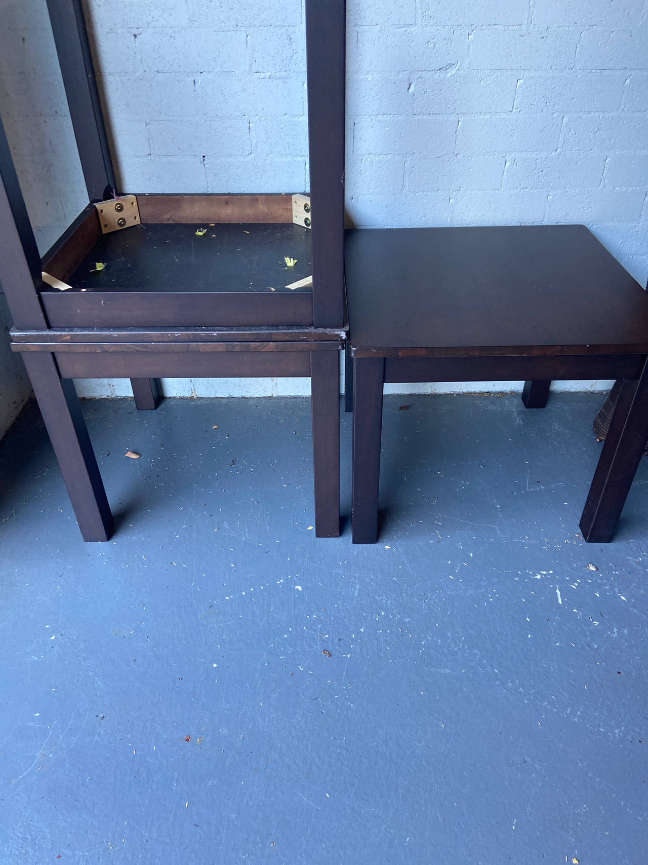Square Wooden Side Table