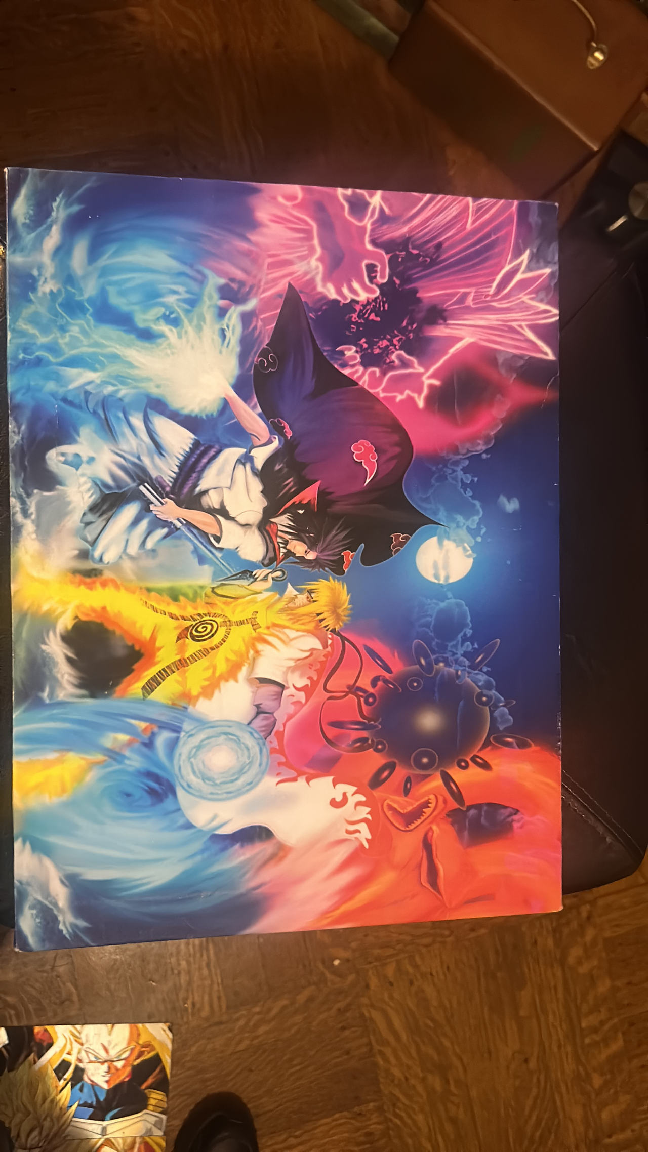 Naruto vs Sasuke Anime Wall Art