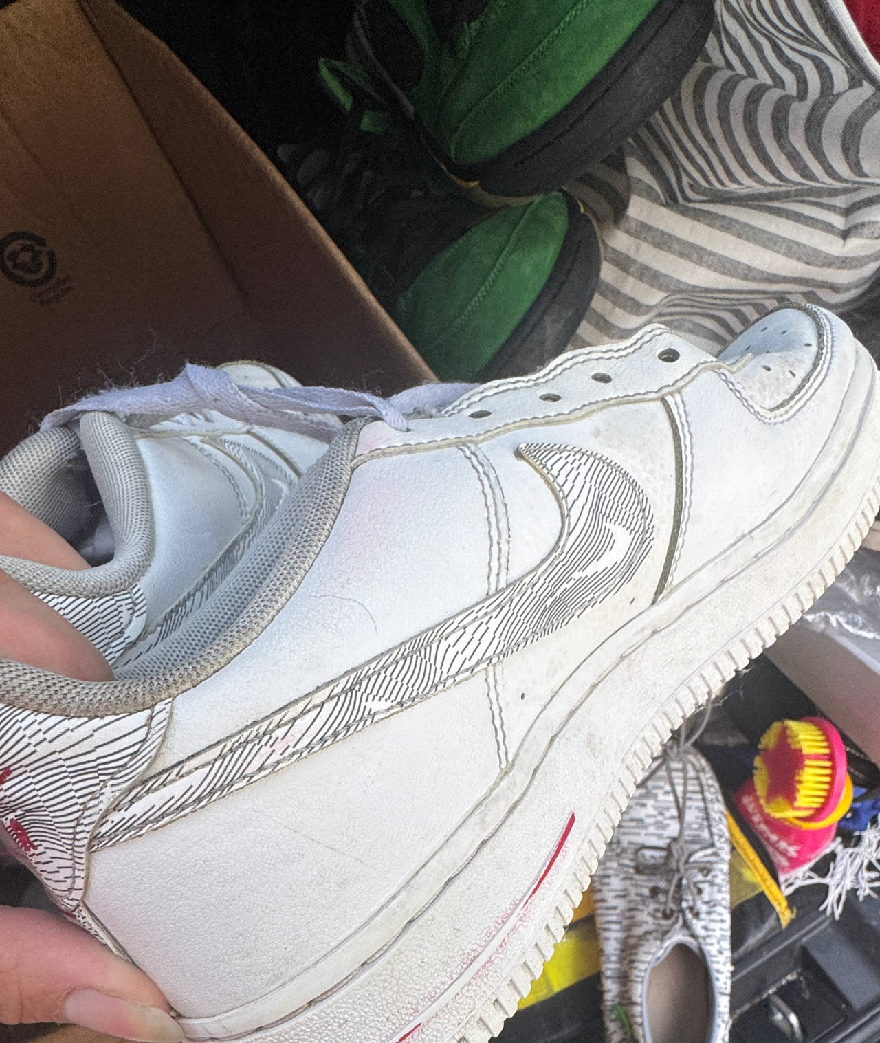 Nike Air Force 1 Low White Grey Pattern
