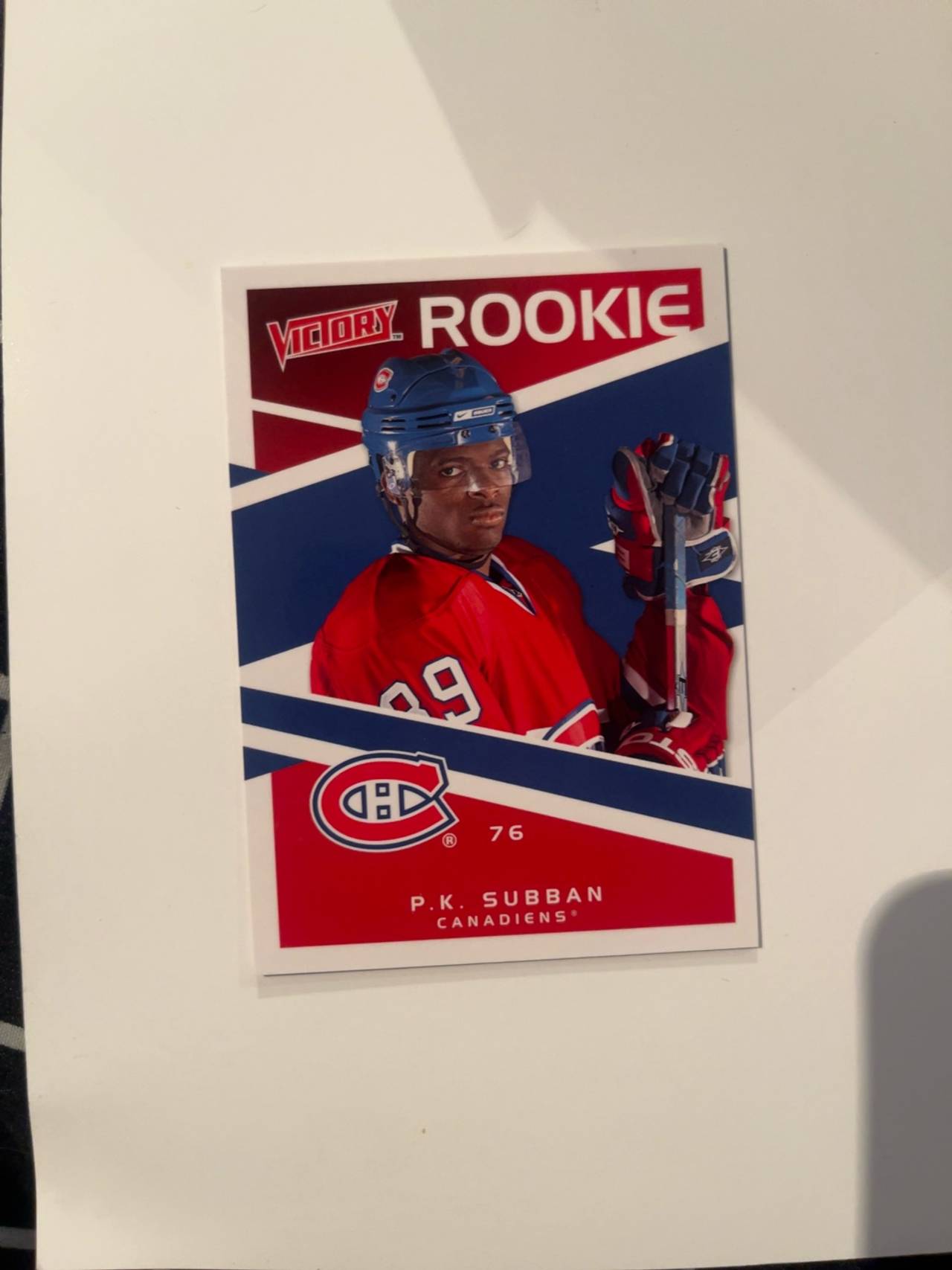 Upper Deck Victory P.K. Subban 2010-11 Rookie Card