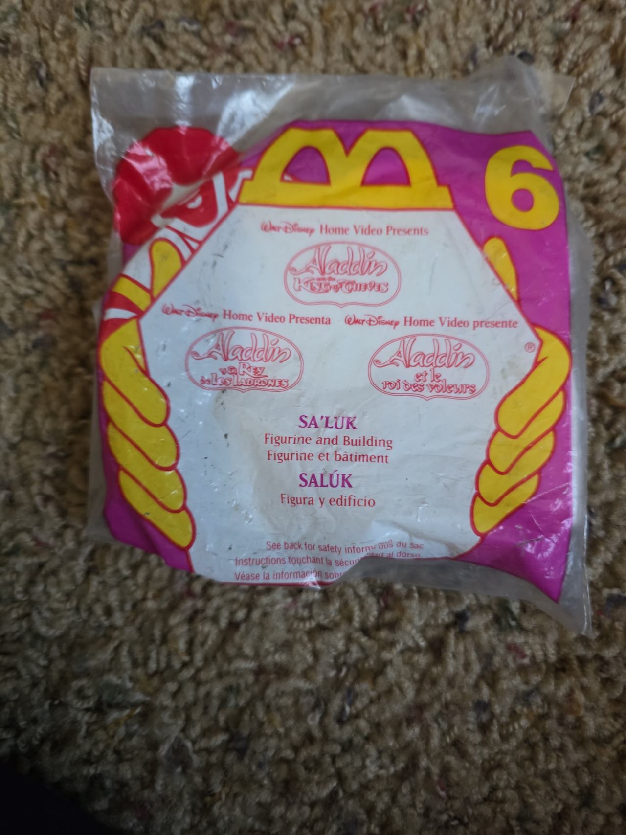 McDonald's Happy Meal Aladdin and the King of Thieves Sa'luk #6