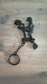 Vintage Cast Metal Adult Novelty Keychain - Image 3