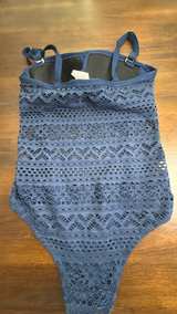 Lookbook Store Navy Lace One Piece Swimsuit size 4 - Image 4