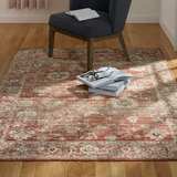 allen + roth Azalea 8 x 10 Rust Rectangular Indoor Rug - Image 2