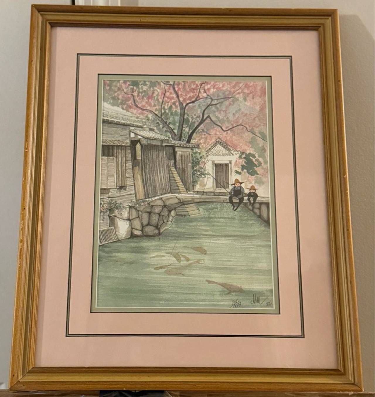 Hasui Kawase Japanese Woodblock Print – Rain at Ushibori