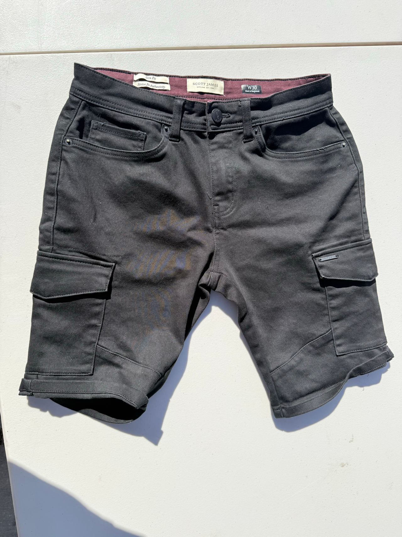 Scott James Slim Fit Cargo Shorts