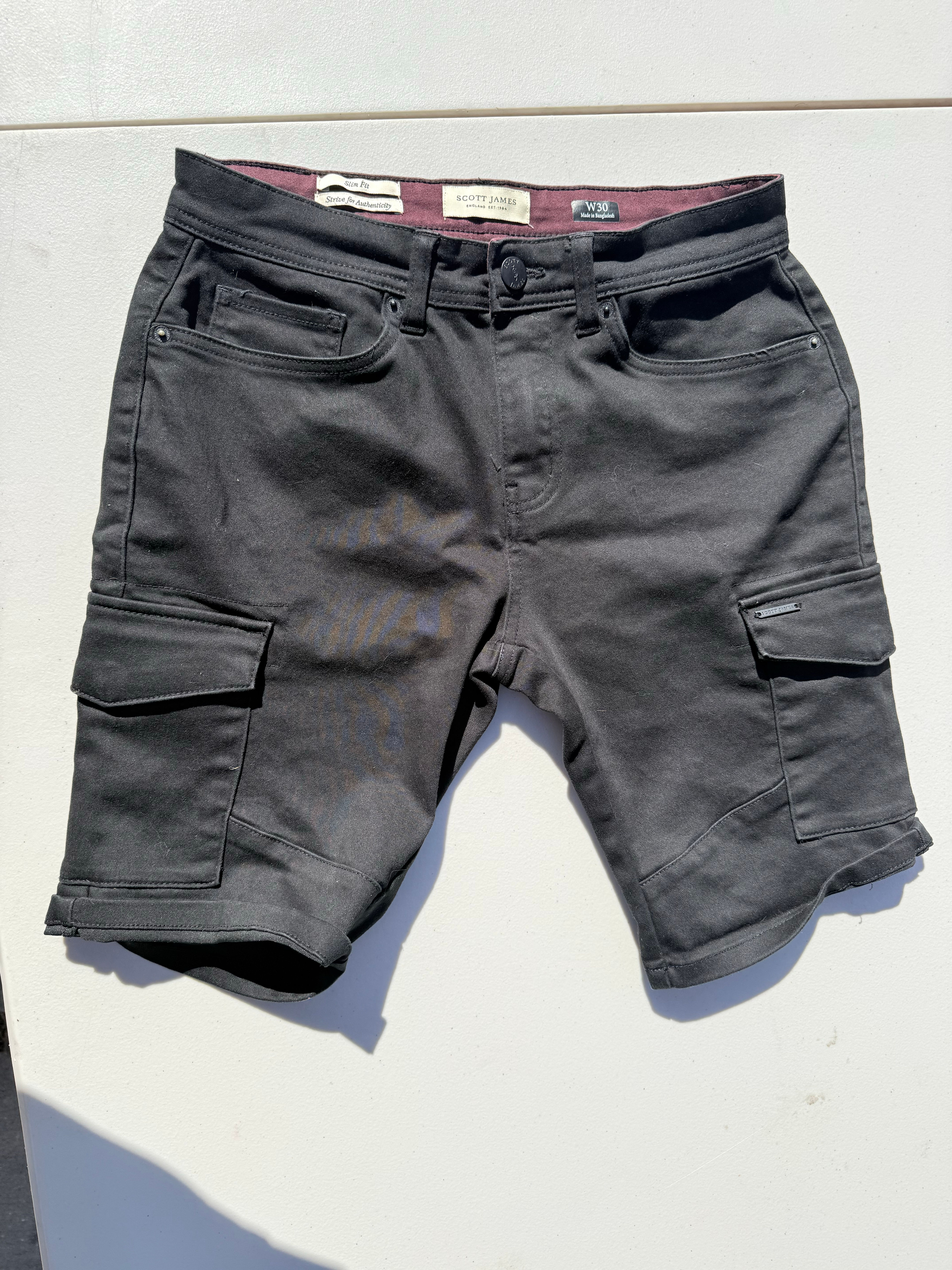 Scott James Slim Fit Cargo Shorts