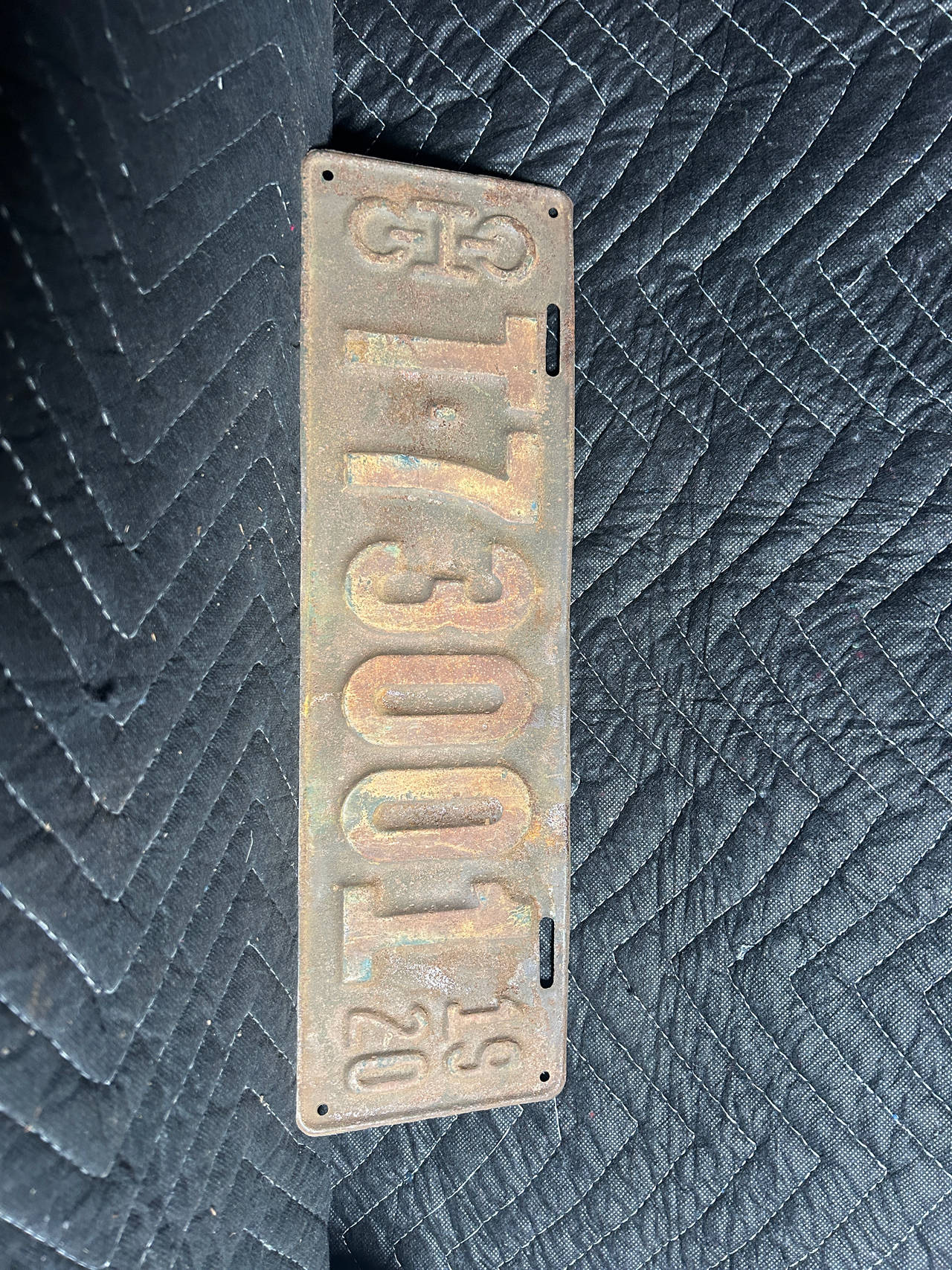 1920 Ohio License Plate