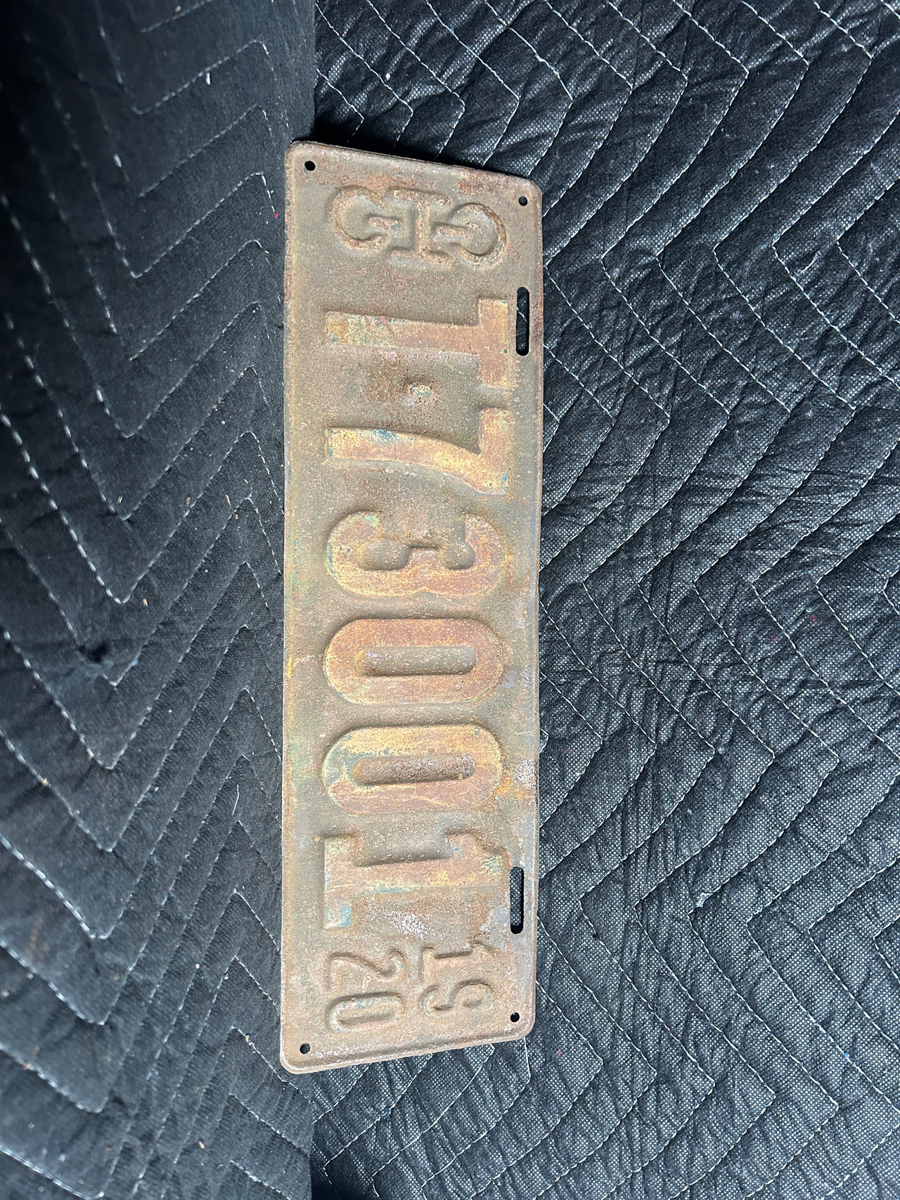 1920 Ohio License Plate