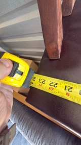 Handmade Wooden Storage Bench with Vinyl Seat - Image 2
