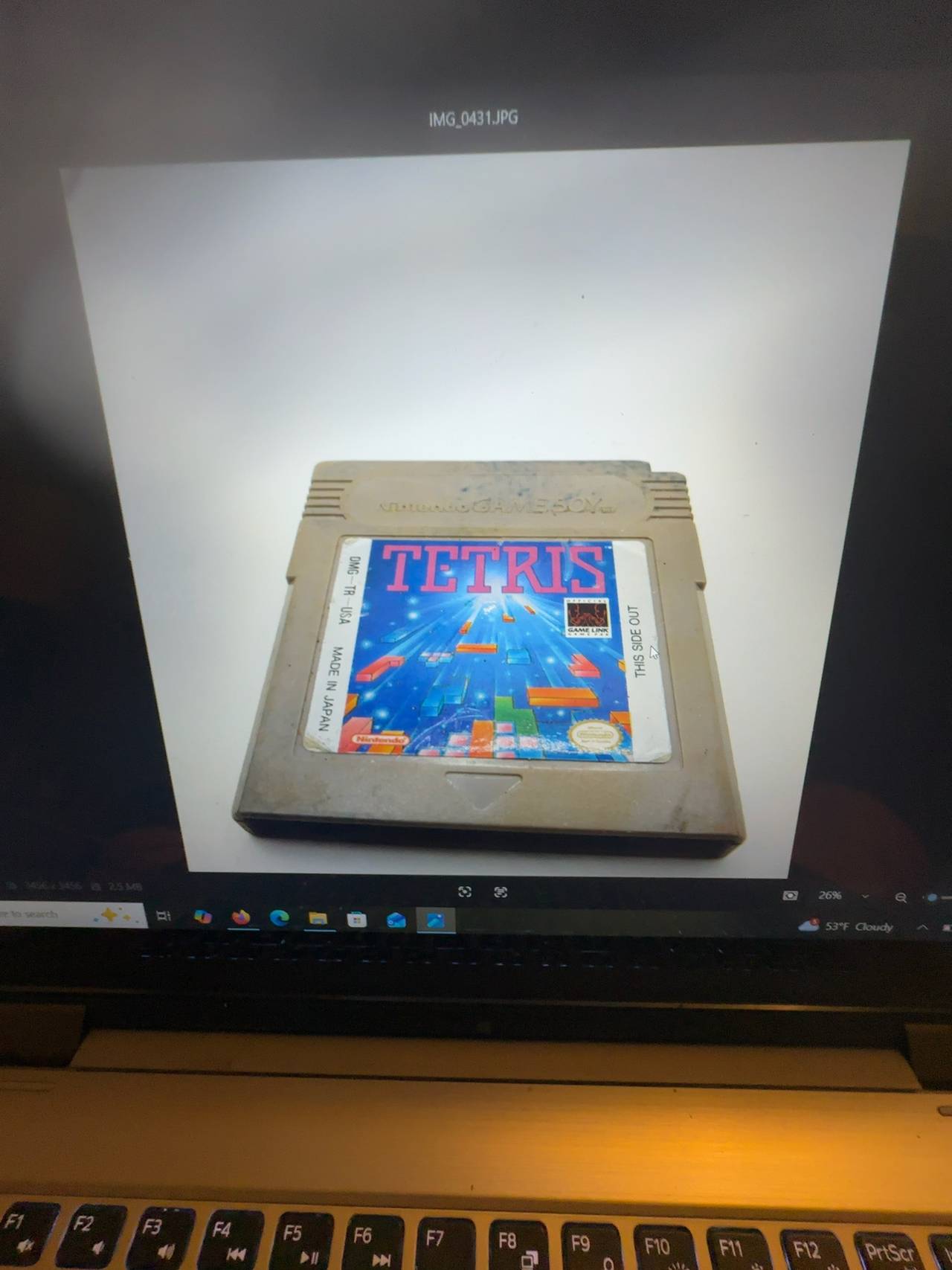 Nintendo Game Boy Tetris Cartridge