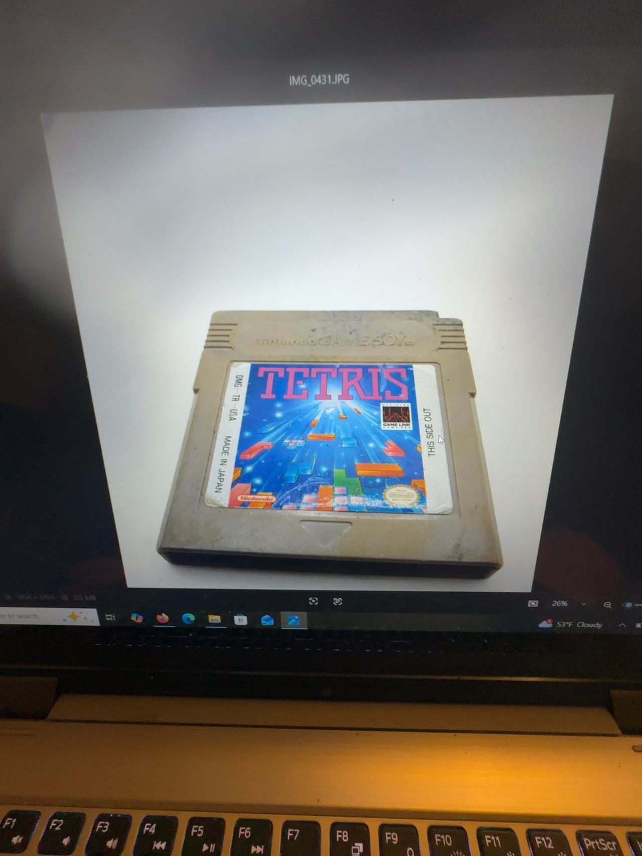 Nintendo Game Boy Tetris Cartridge