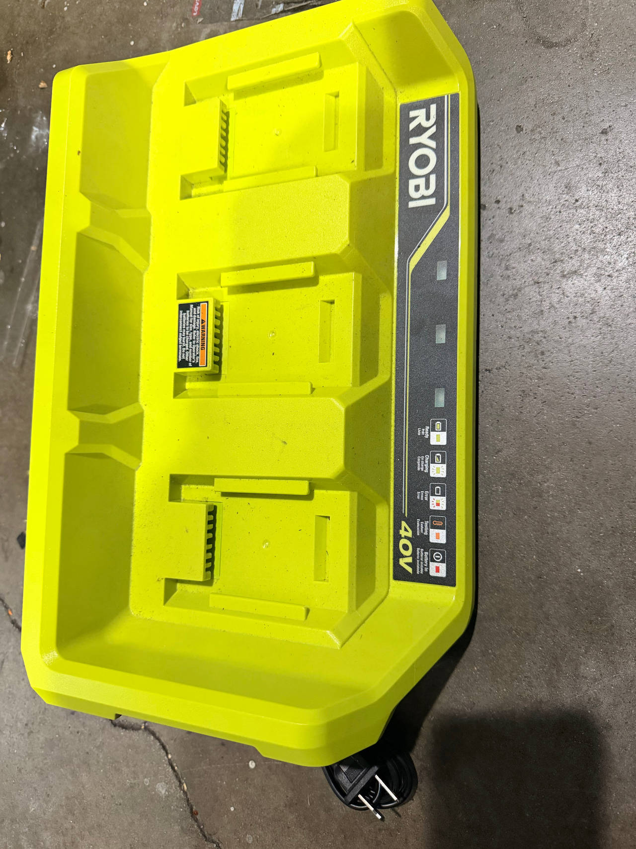 Ryobi 40V Lithium-Ion 6-Port Fast Charger