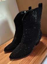 Jessica Simpson Oviedo 2 Black Rhinestone Western Ankle Boots - Image 7