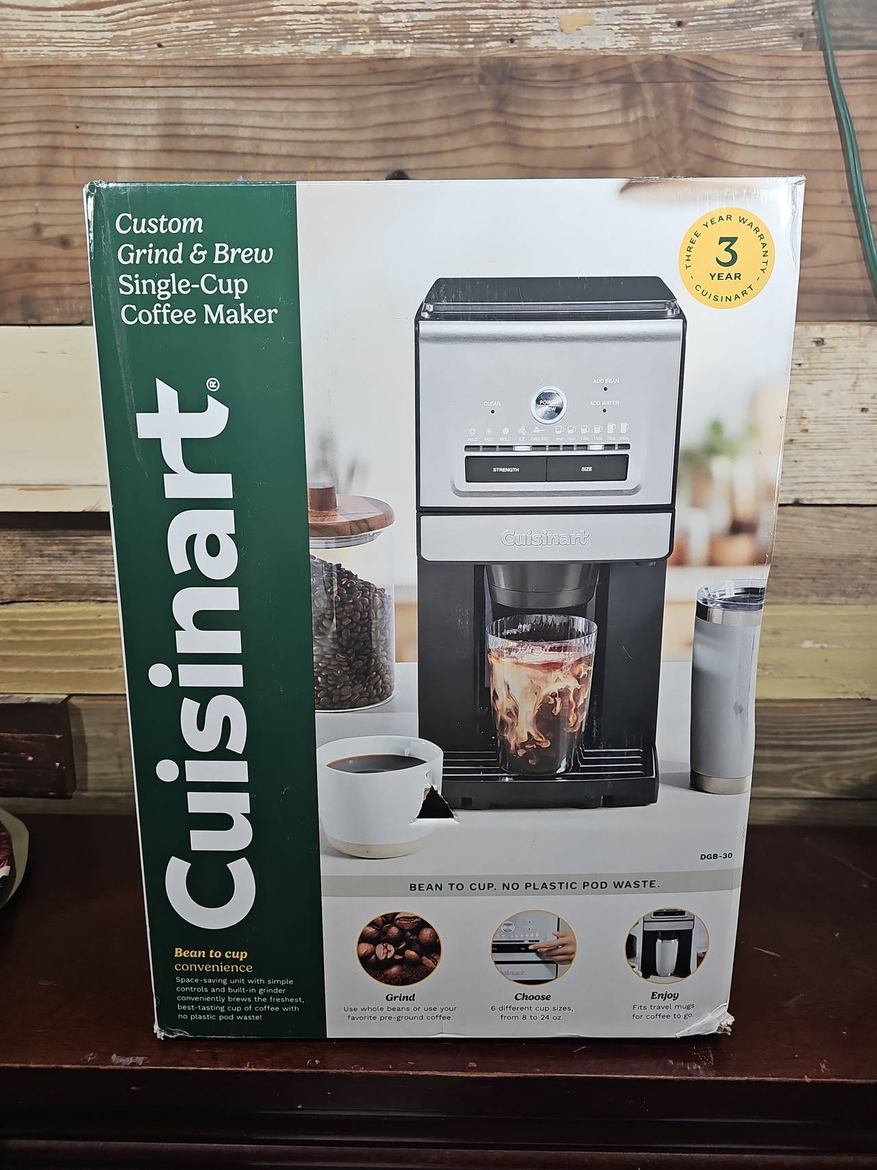 Cuisinart DGB-20 Custom Grind & Brew Single-Cup Coffee Maker