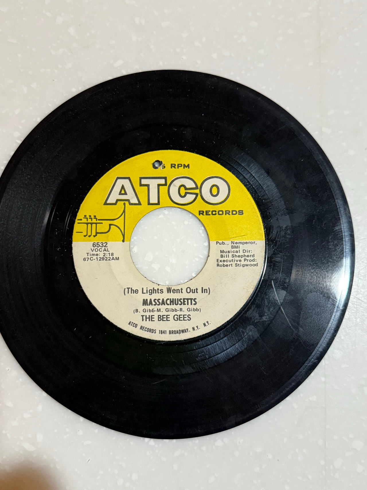 The Bee Gees - Massachusetts 7" Vinyl Single