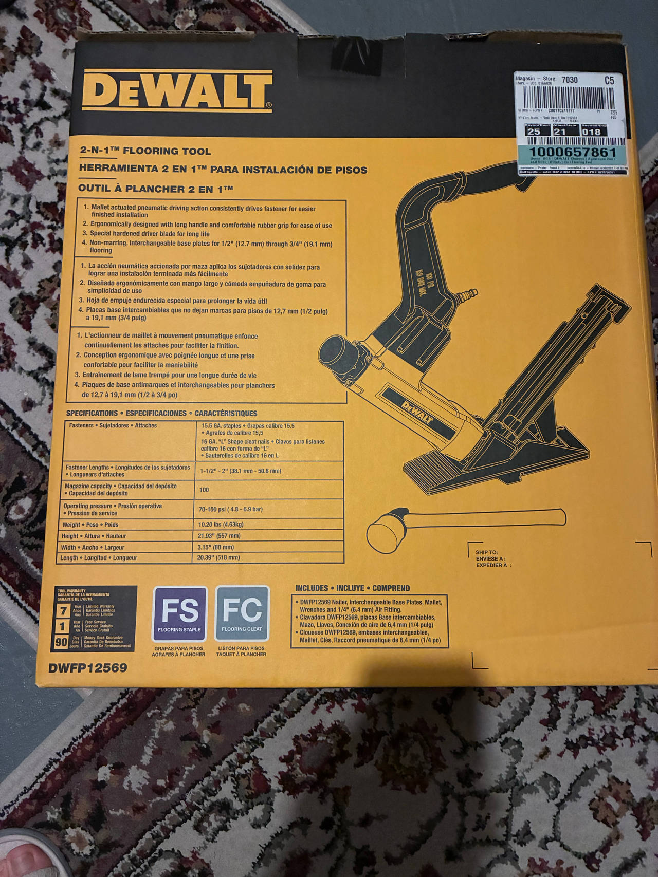 DEWALT 2-in-1 Flooring Tool