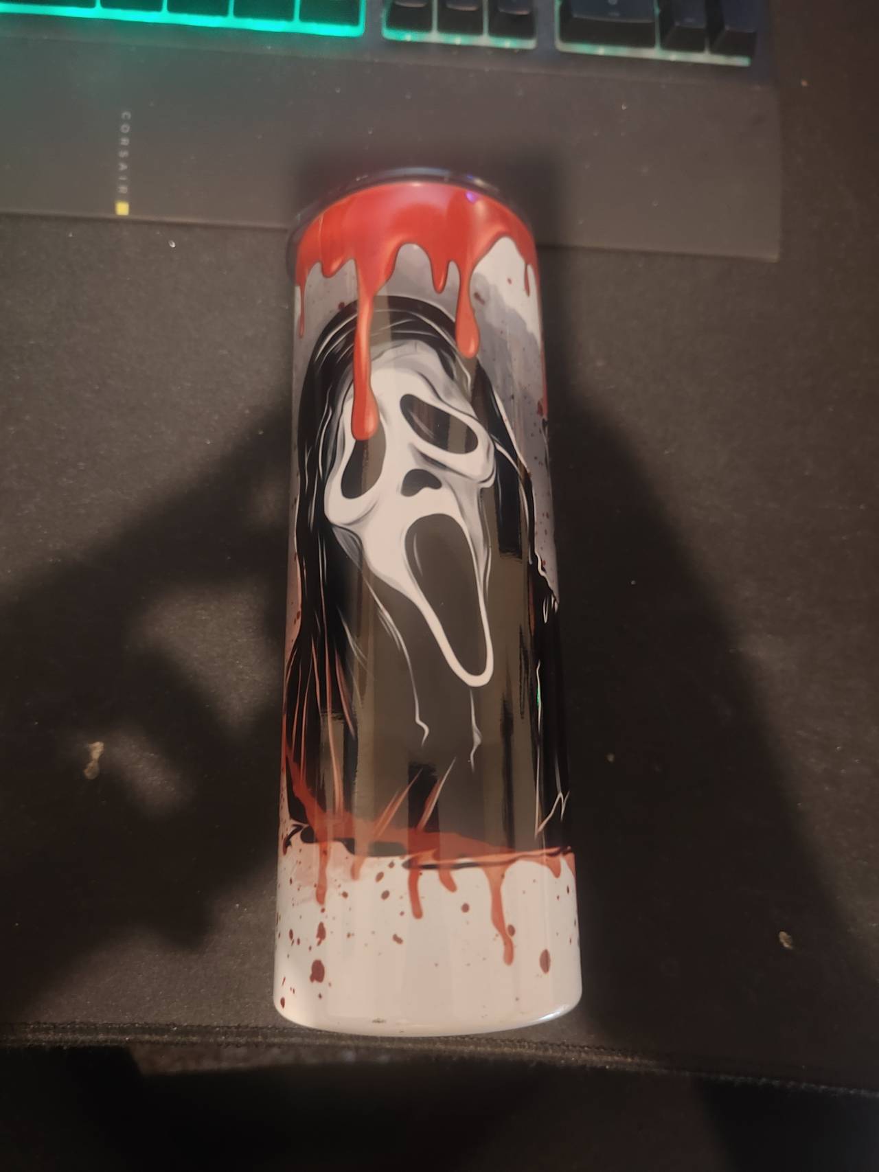 Ghostface Scream Horror Tumbler