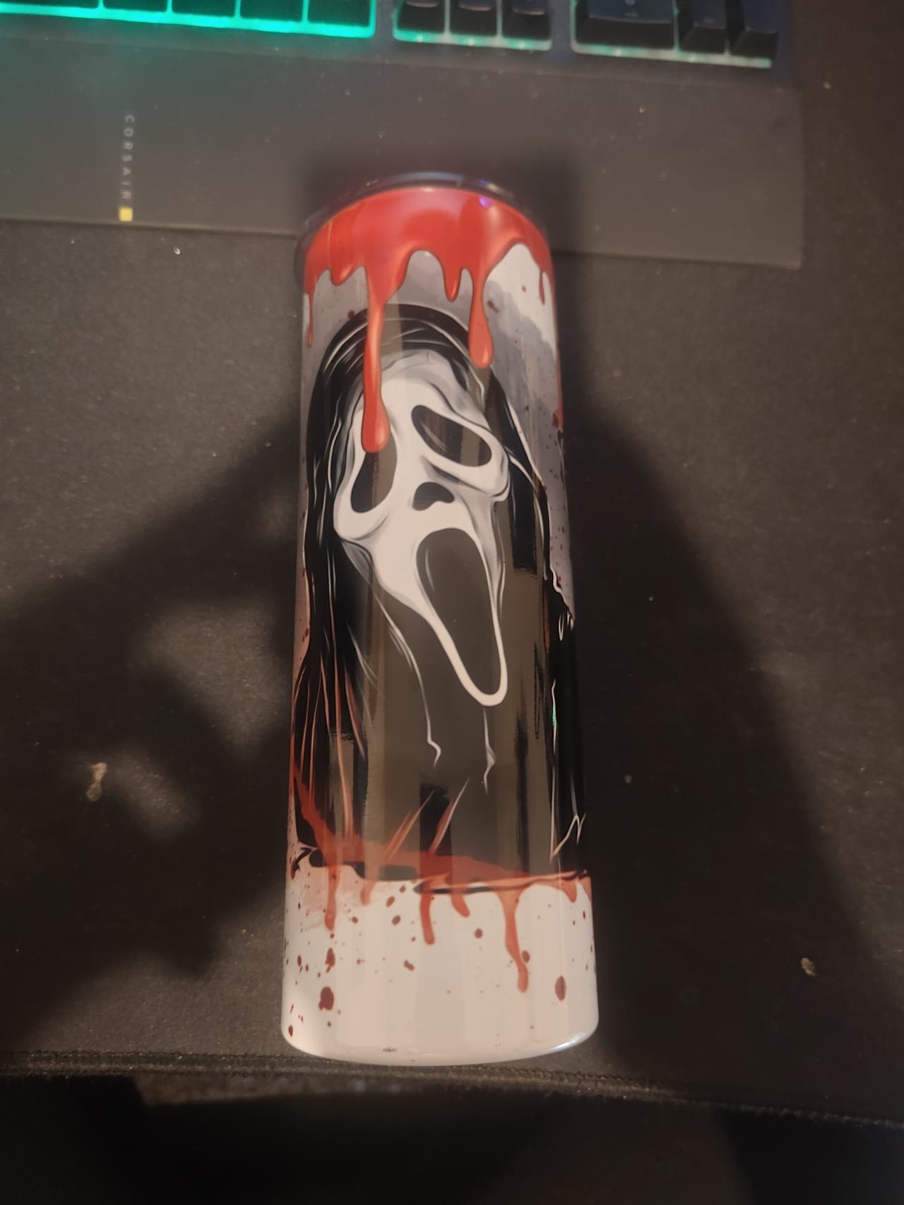 Ghostface Scream Horror Tumbler