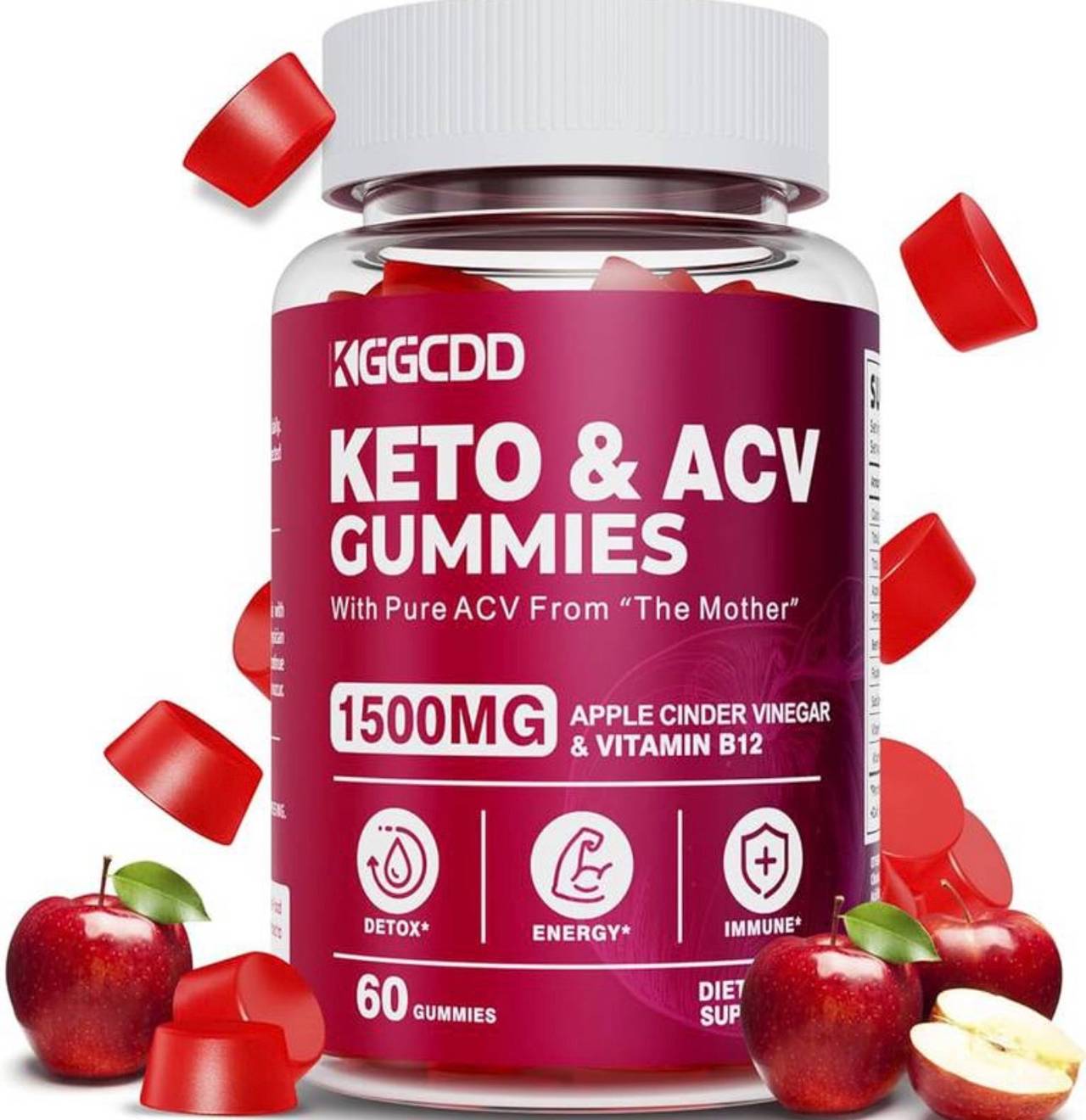 New KGGCDD Keto & ACV Gummies 1500mg