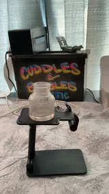 Vintage Glass Inkwell Bottle - Image 2