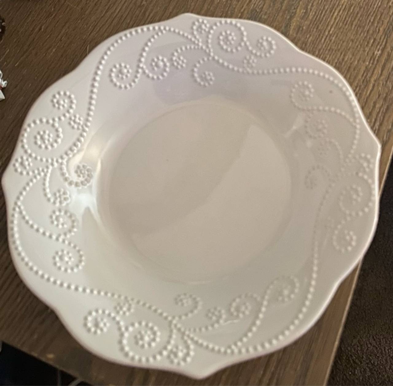 Lenox French Perle White 11" Dinner Plate