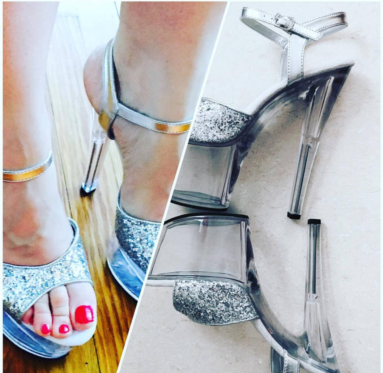 Pleaser Adore-709G Glitter Sandal
