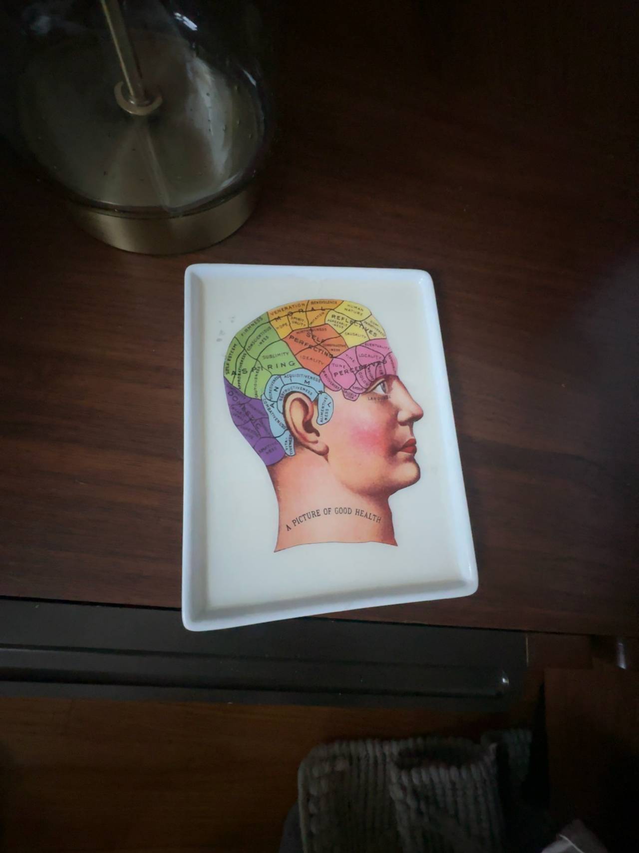 Phrenology Coaster Vintage Steampunk