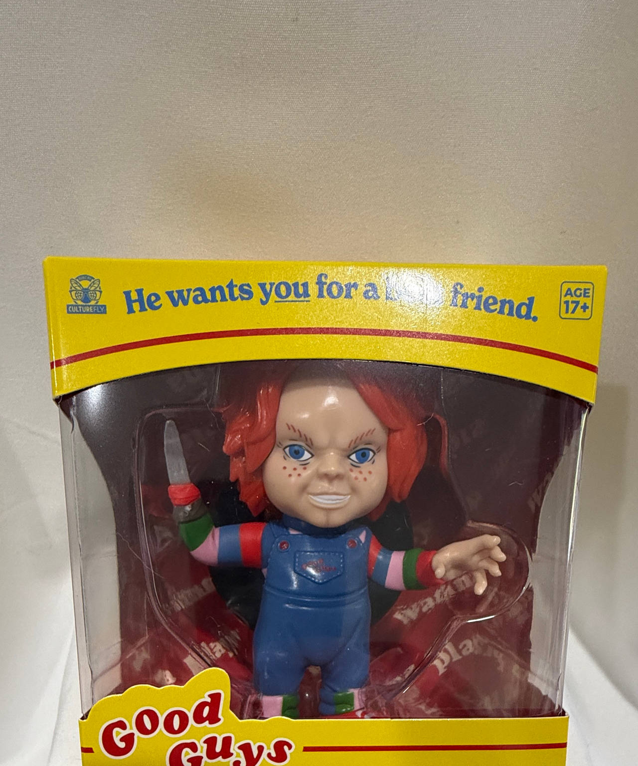 CultureFly Child's Play Chucky Vinyl Figure 4.5 inch NEW Horror figurine