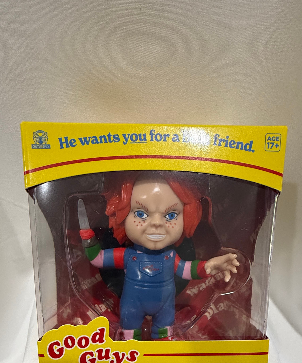 CultureFly Child's Play Chucky Vinyl Figure 4.5 inch NEW Horror figurine
