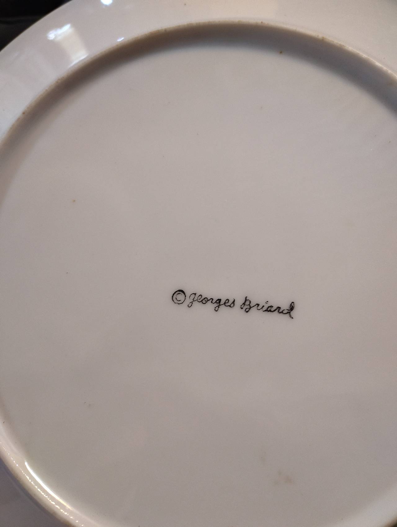 2 georges briard dinner plates