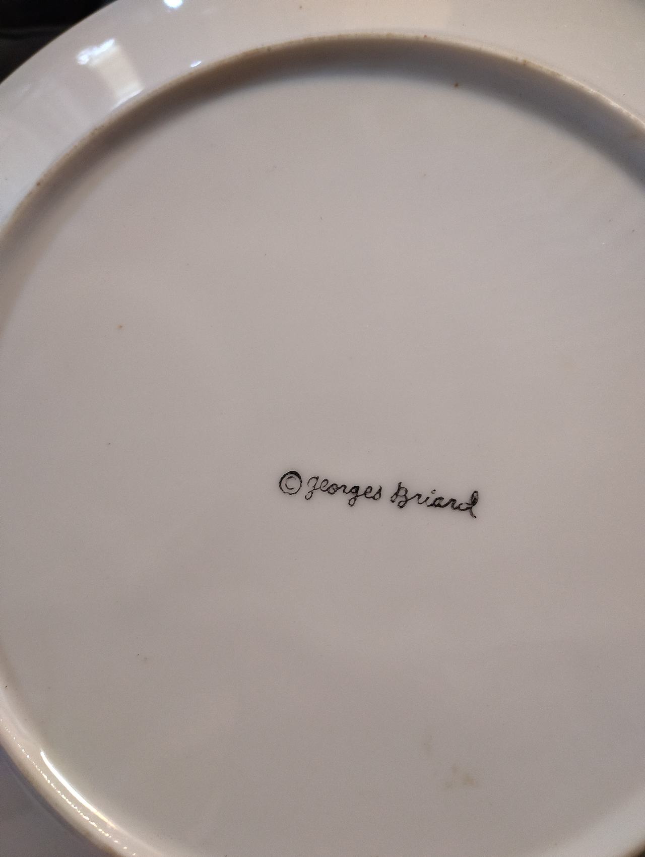 2 georges briard dinner plates
