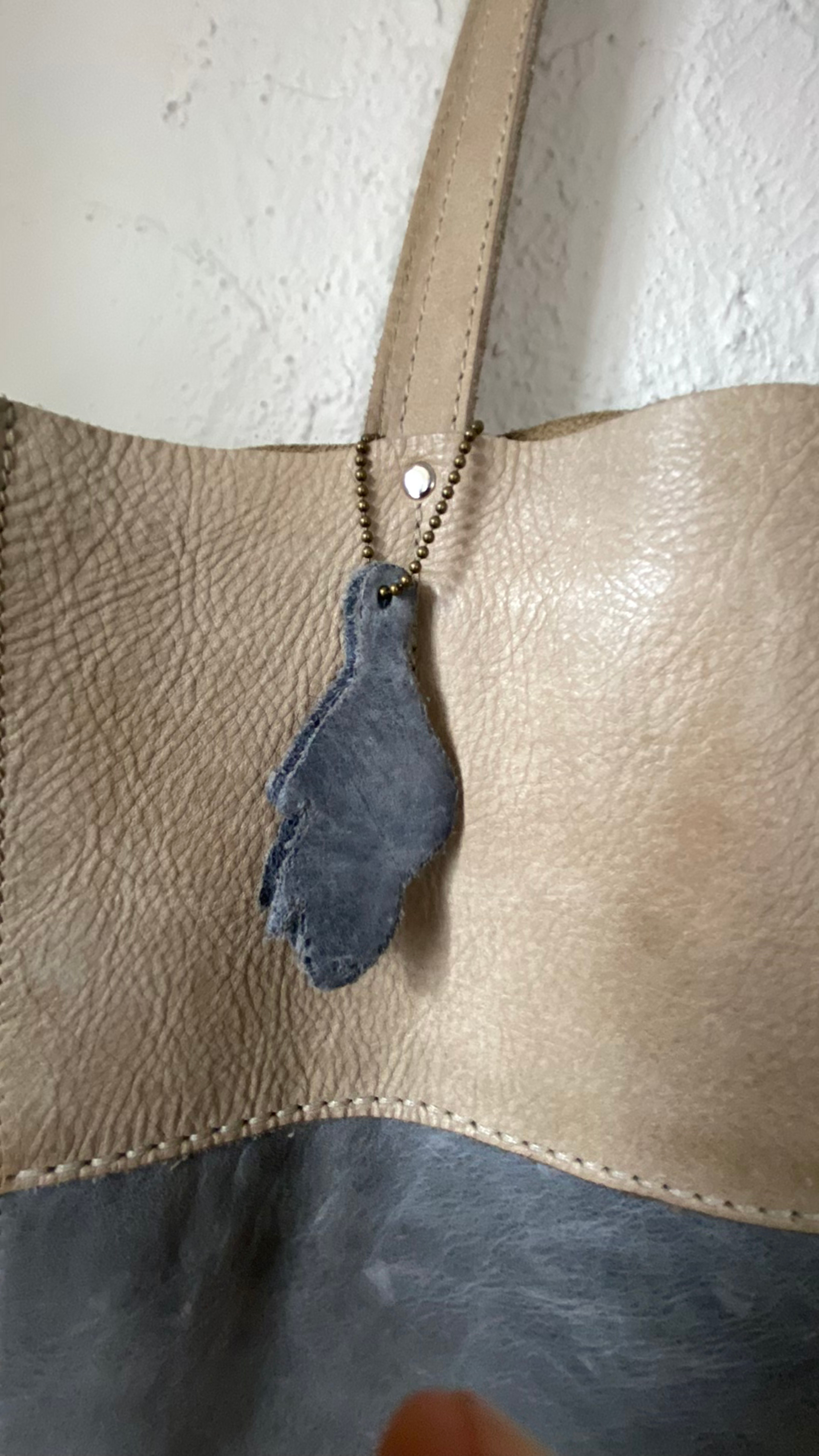 Jessica Leopard Print Tote with Tan Straps - Image 2