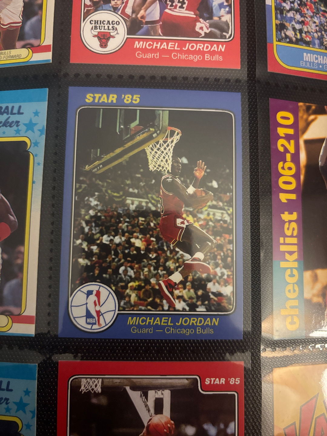 1985 Star Michael Jordan #117 Basketball Card