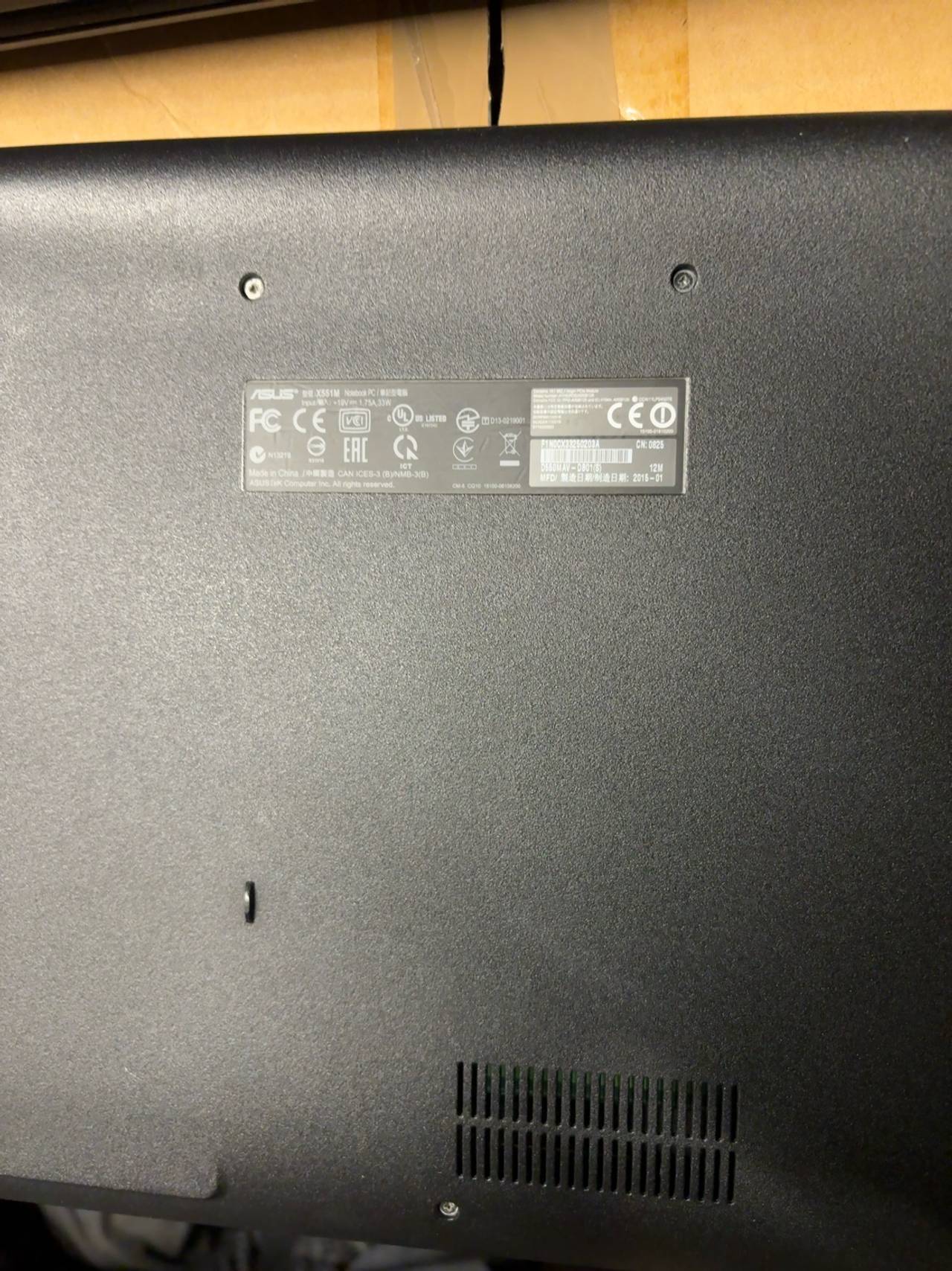 Asus X551M Laptop 15.6" Black