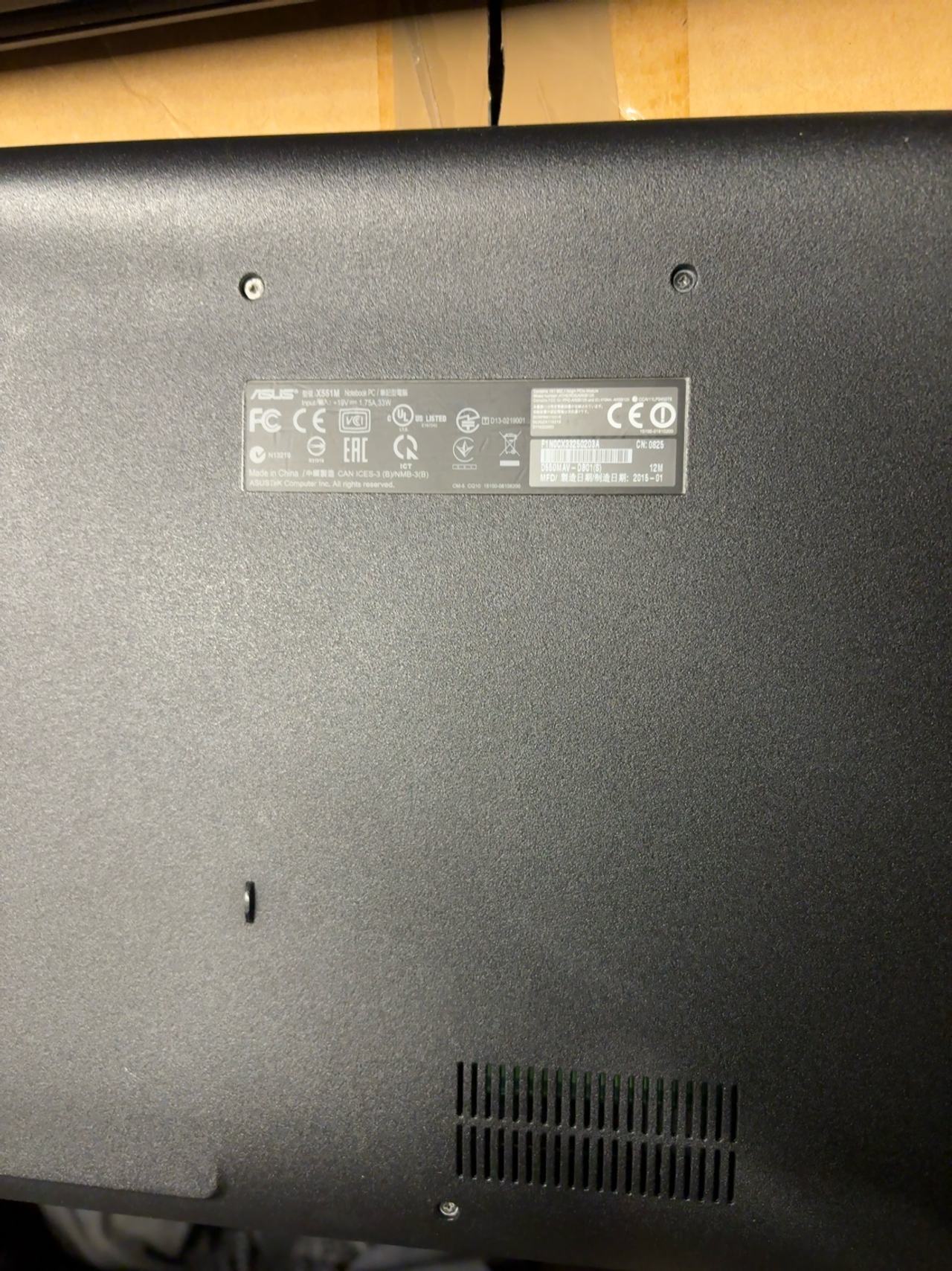 Asus X551M Laptop 15.6" Black