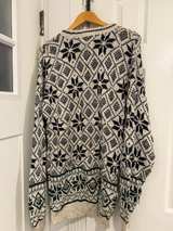 Robert Stock Vintage Snowflake Sweater Large  - Image 6
