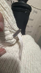 Free People White Cropped Crochet Cardigan - Image 3