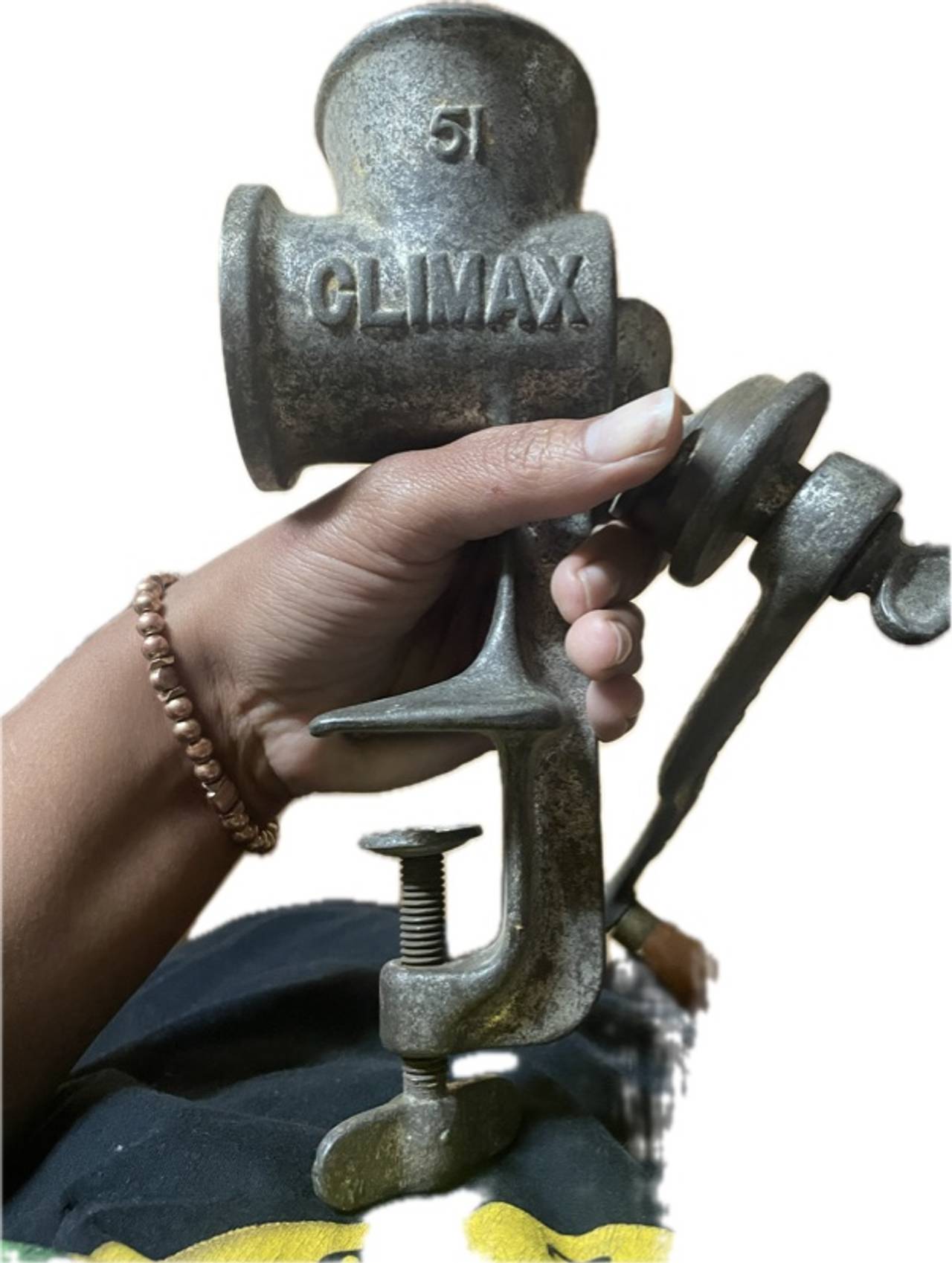 Climax 51 Vintage Cast Iron Meat Grinder