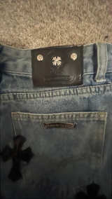 Chrome Hearts Cross Patch Jeans - Image 3