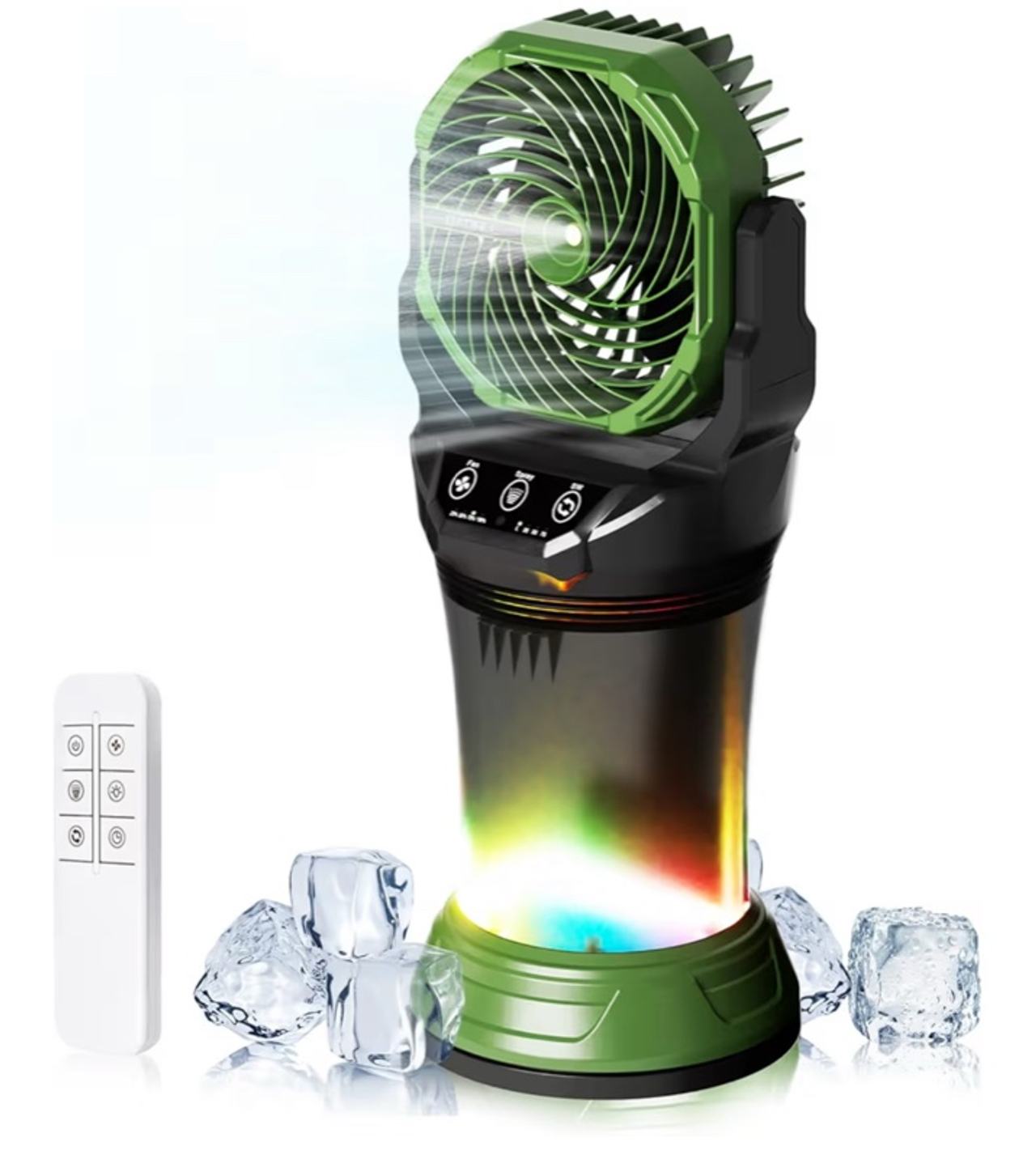 Portable Misting Fan with Remote & 30000mAh Rechargeable Misting Fans Outside